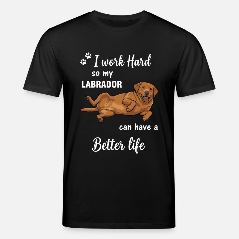 Echte Labrador Liebe Hundebesitzer Statement - Stanley/Stella Unisex Bio-T-Shirt CREATOR - Schwarz