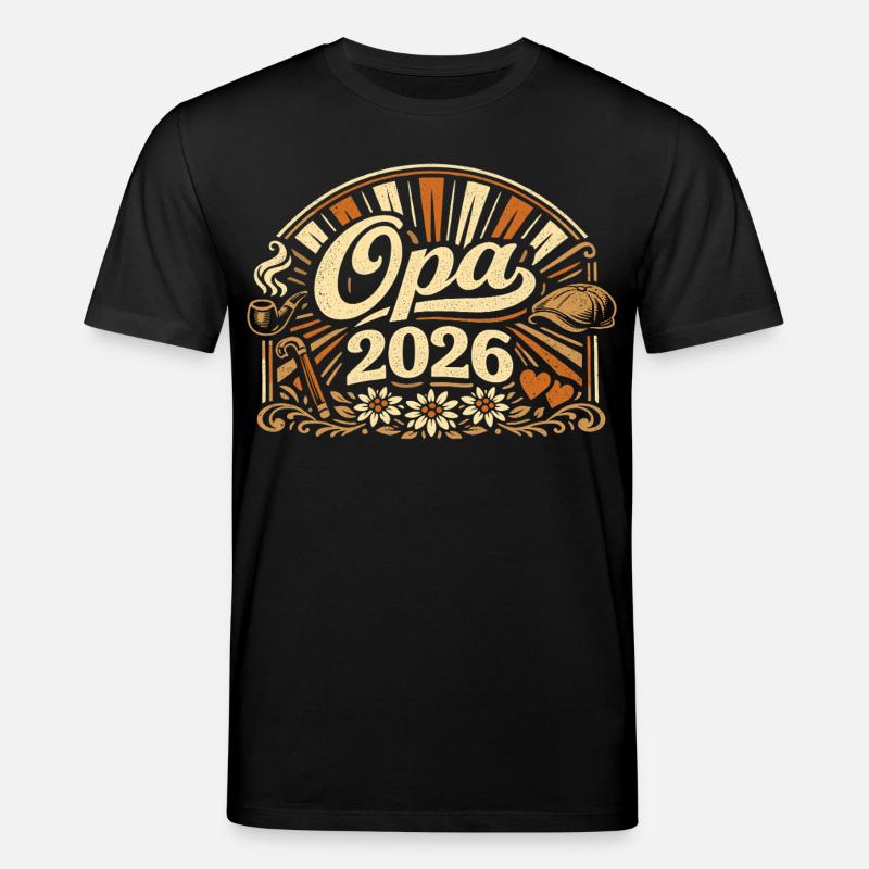 Opa 2026 Loading Geschenk  - Stanley/Stella Unisex Bio-T-Shirt CREATOR  - Schwarz