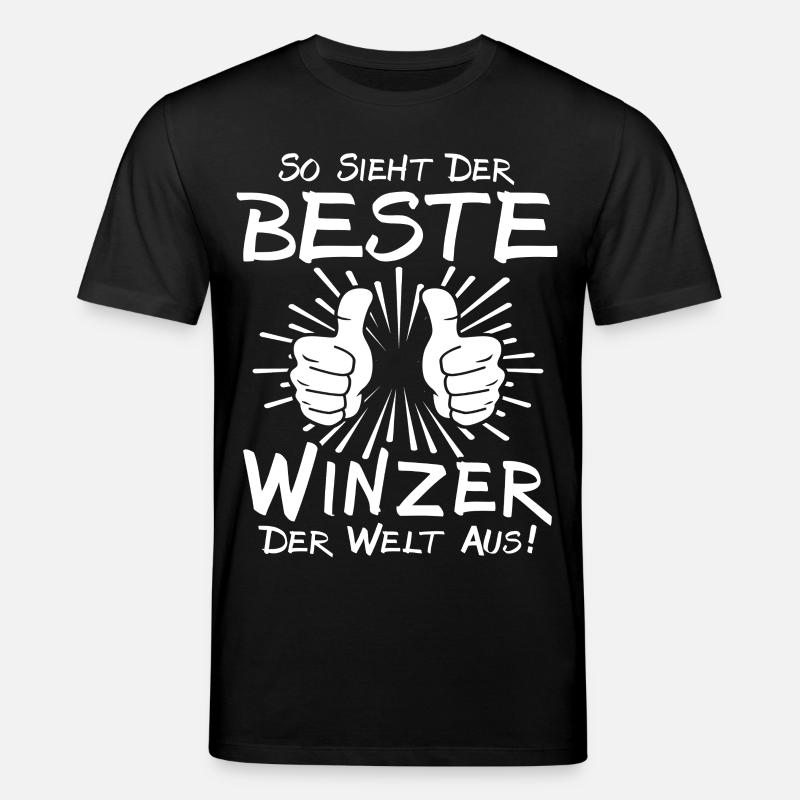 Bester Winzer - Stanley/Stella Unisex Bio-T-Shirt CREATOR  - Schwarz