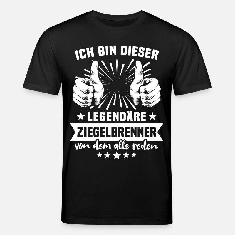 Légende du Brûleur de Briques - T-shirt bio CREATOR Stanley/Stella Unisexe - noir