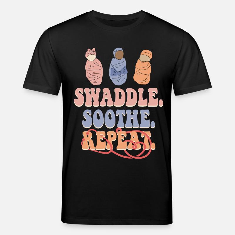 NICU Krankenschwester Shaddle Soothe - Stanley/Stella Unisex Bio-T-Shirt CREATOR  - Schwarz