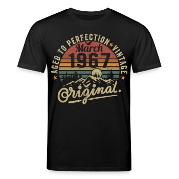 März 1967 - Stanley/Stella Unisex Bio-T-Shirt CREATOR  - Schwarz - Vorne - Alina (178cm) & Michal (187cm)