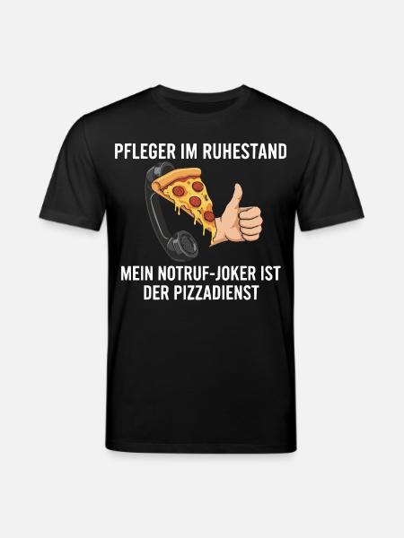 Rentner Notruf Pizzadienst - Stanley/Stella Unisex Bio-T-Shirt CREATOR - Schwarz