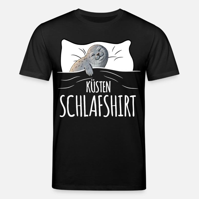 Chemise de nuit côtière - T-shirt bio CREATOR Stanley/Stella Unisexe - noir