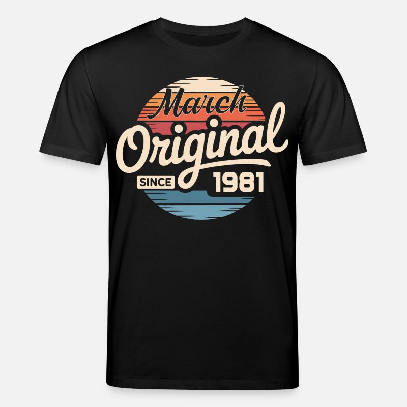 Légendaire depuis mars 1981 - T-shirt bio CREATOR Stanley/Stella Unisexe - noir