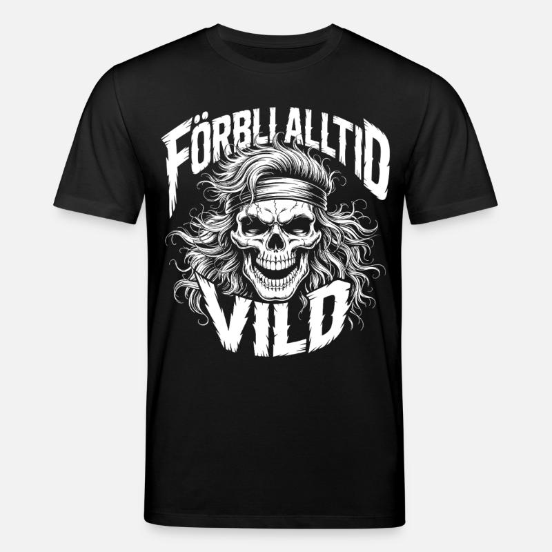 Wild Side Skull - Stanley/Stella Unisex Bio-T-Shirt CREATOR  - Schwarz