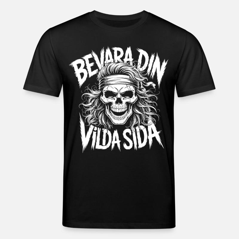Wild Side Skull - Stanley/Stella Unisex Bio-T-Shirt CREATOR - Schwarz