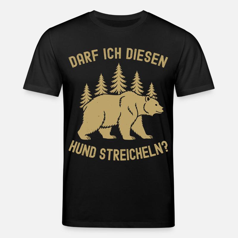 Wandern, Wanderung, Wanderer, Bär Meme - Stanley/Stella Unisex Bio-T-Shirt CREATOR - Schwarz