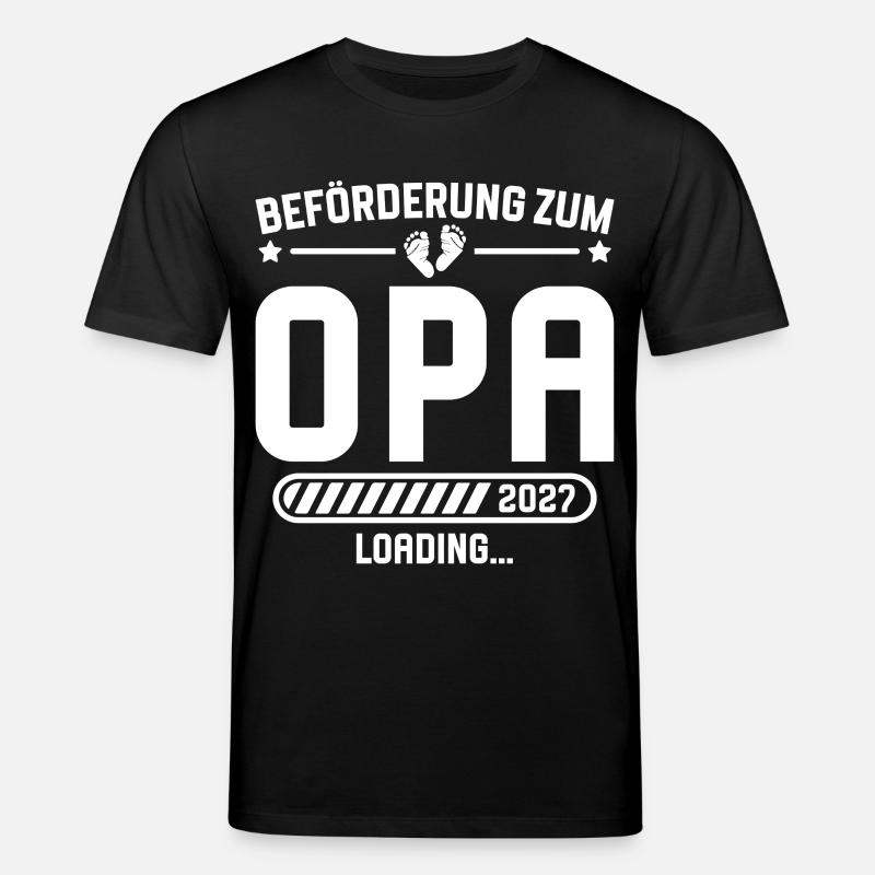 Werdender Opa 2027 Beförderung Schwangerschaft - Stanley/Stella Unisex Bio-T-Shirt CREATOR  - Schwarz