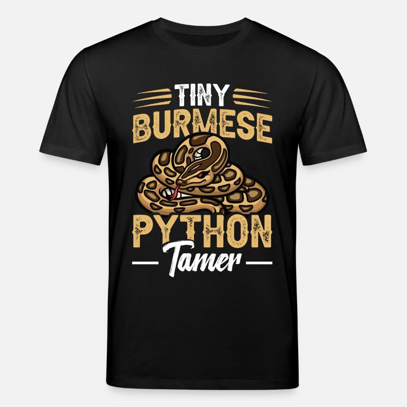 Python-Tamer-Schlangen-Terrarium-Reptilienhüter - Stanley/Stella Unisex Bio-T-Shirt CREATOR  - Schwarz