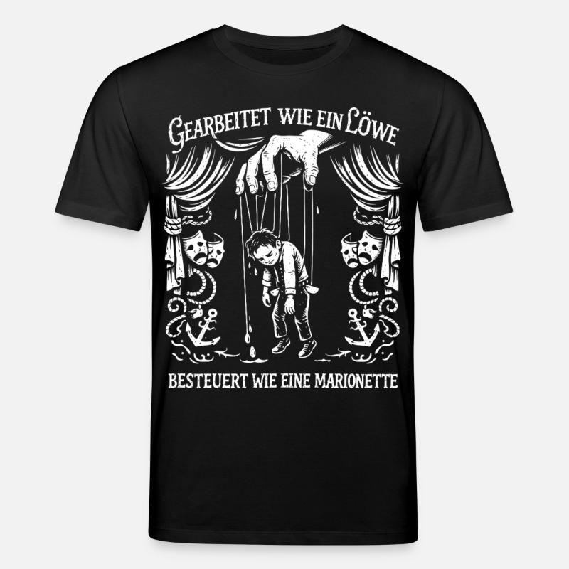 Gearbeitet Wie Ein Löwe - Stanley/Stella Unisex Bio-T-Shirt CREATOR  - Schwarz