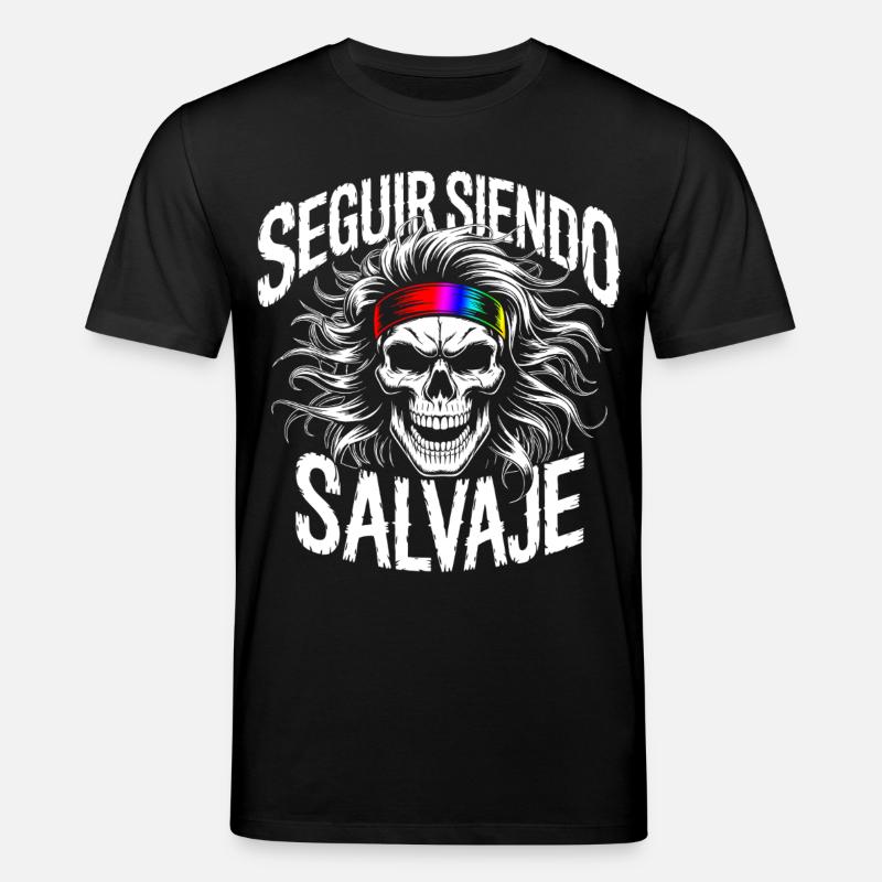 Wild Side Skull - Stanley/Stella Unisex Bio-T-Shirt CREATOR  - Schwarz