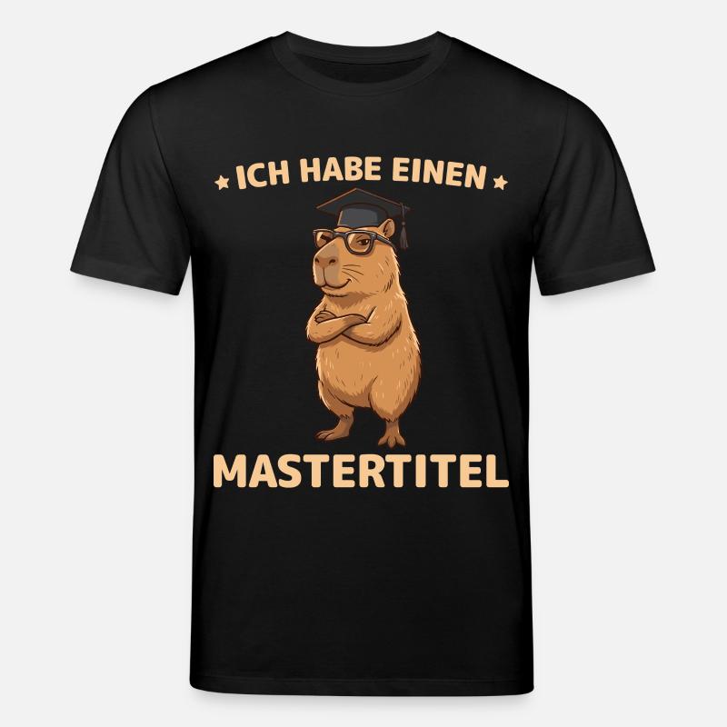 Master 2026 Capybara Bestandene Masterprüfung - Stanley/Stella Unisex Bio-T-Shirt CREATOR  - Schwarz