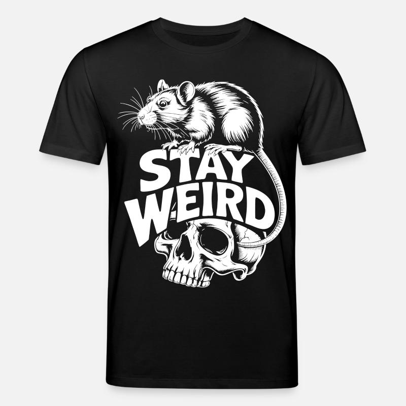 Reste Rat Crâne Bizarre - T-shirt bio CREATOR Stanley/Stella Unisexe - noir