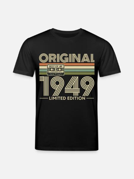 Original 1949 Limited Edition Retro - Stanley/Stella CREATOR Unisex Organic T-Shirt - black