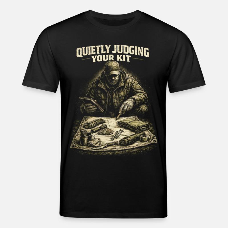 Prepper Überlebenskünstler Judging Your Kit - Stanley/Stella Unisex Bio-T-Shirt CREATOR - Schwarz