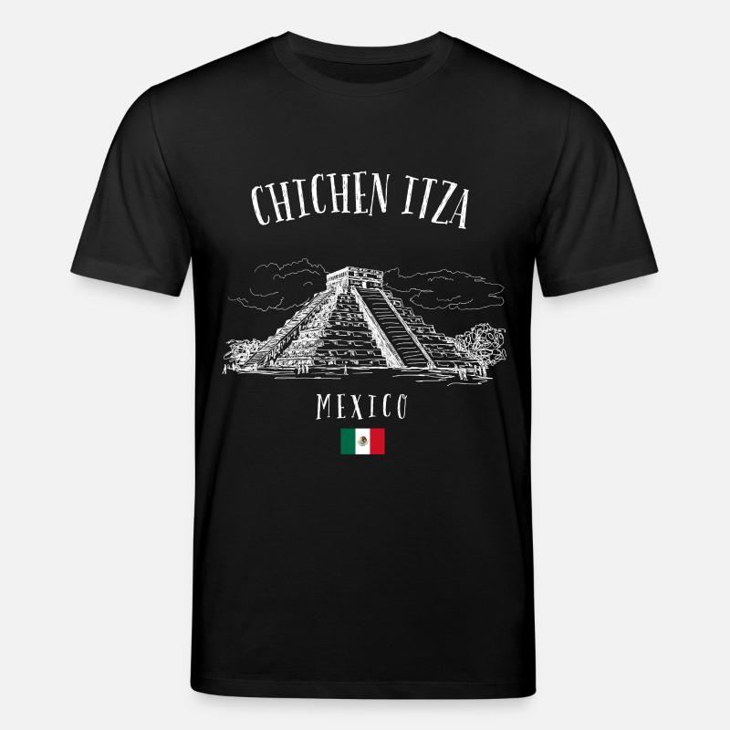 Chichen Itza Pyramide Mexiko - Stanley/Stella Unisex Bio-T-Shirt CREATOR  - Schwarz