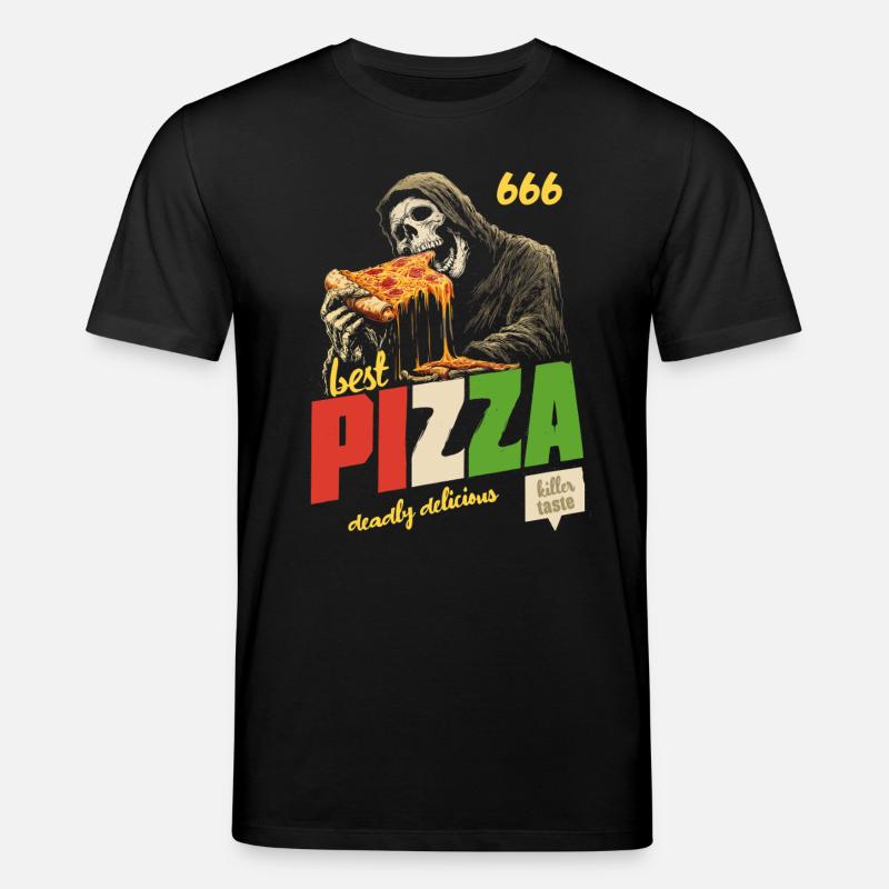 Grim Reaper Pizza - Stanley/Stella Unisex Bio-T-Shirt CREATOR  - Schwarz