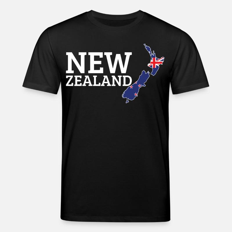 Drapeau néo-zélandais Cool Néo-Zélandais - T-shirt bio CREATOR Stanley/Stella Unisexe - noir