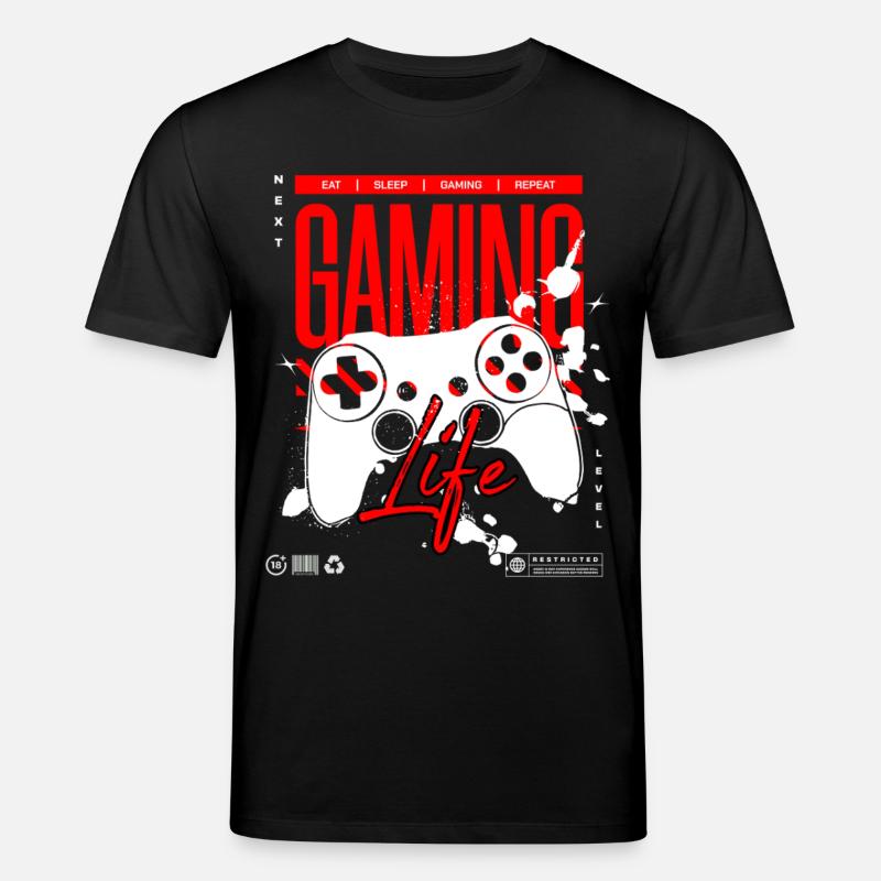 Next Level Gaming Life Controller T-Shirt - Stanley/Stella Unisex Bio-T-Shirt CREATOR  - Schwarz