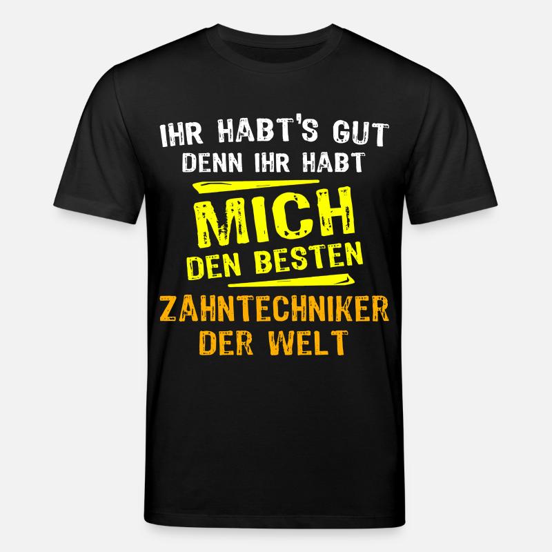 Zahntechniker Geschenk - Stanley/Stella Unisex Bio-T-Shirt CREATOR - Schwarz