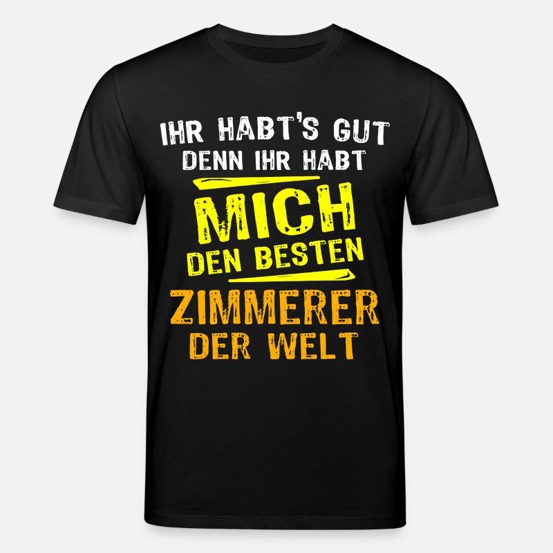 Zimmerer Geschenk - Stanley/Stella Unisex Bio-T-Shirt CREATOR  - Schwarz