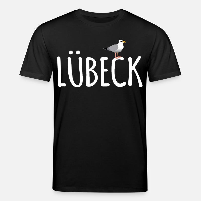 Lübeck Möwe - Stanley/Stella Unisex Bio-T-Shirt CREATOR  - Schwarz