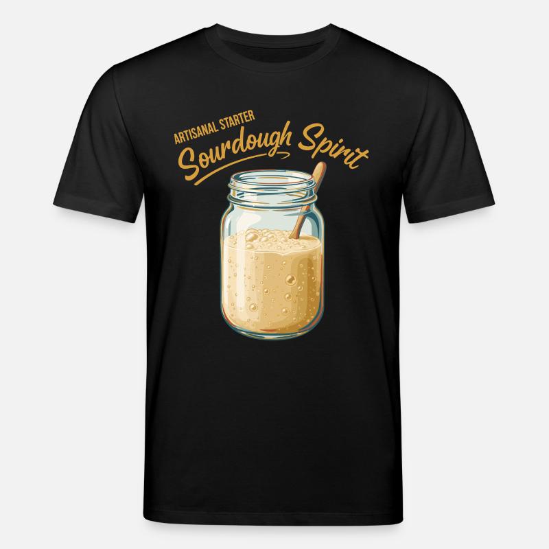Sauerteig-Geisterbrot Backer Sauerteig - Stanley/Stella Unisex Bio-T-Shirt CREATOR  - Schwarz