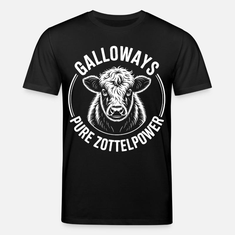 Galloway Rind Kopf - Stanley/Stella Unisex Bio-T-Shirt CREATOR - Schwarz