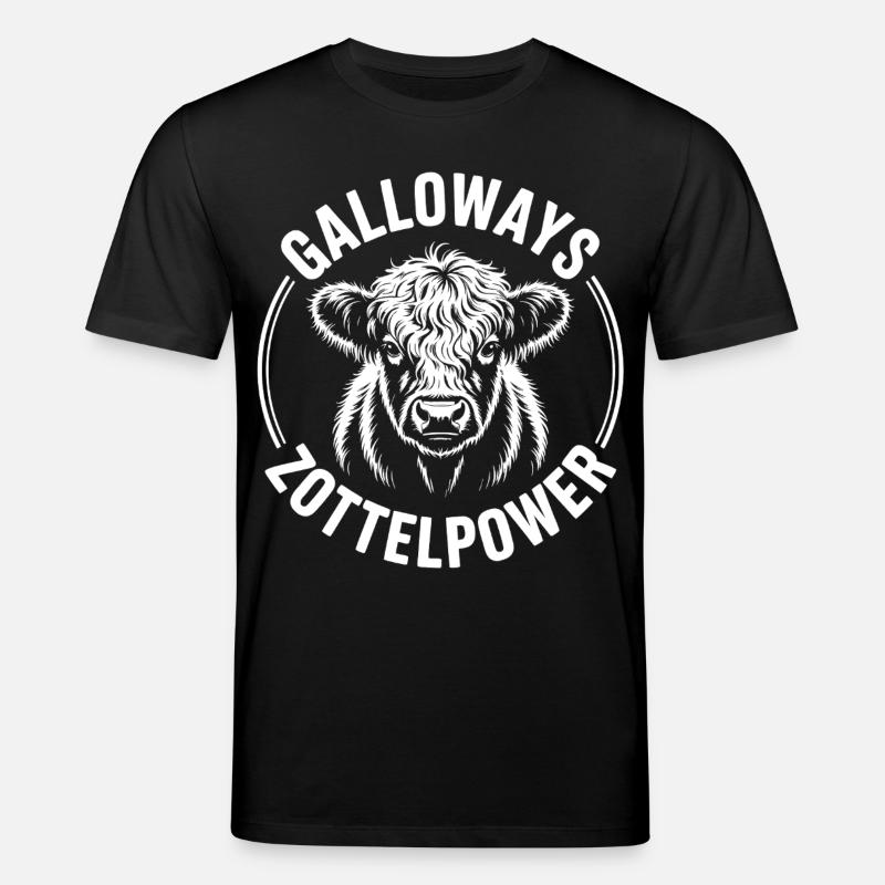 Tête de bœuf de Galloway - T-shirt bio CREATOR Stanley/Stella Unisexe - noir