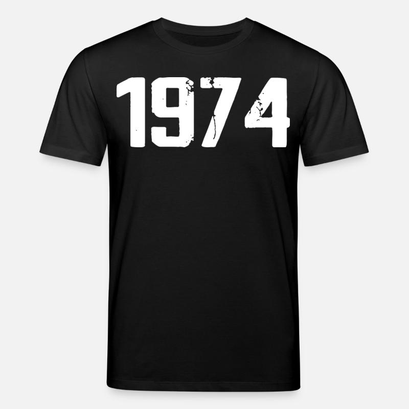1974 – Großartig seit 1974 - Stanley/Stella Unisex Bio-T-Shirt CREATOR - Schwarz