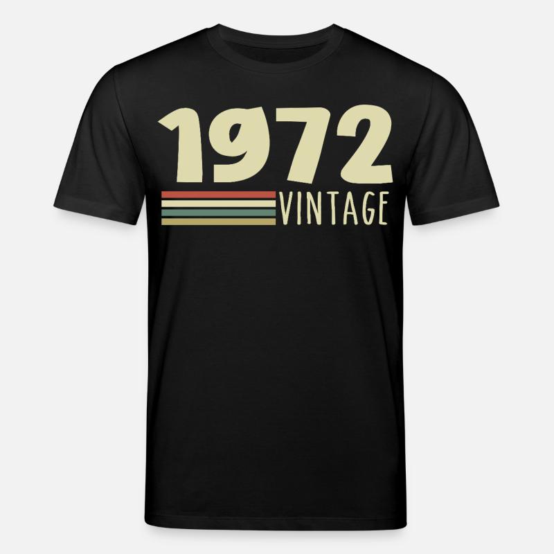 1972-Jubiläum-1972-Retro-1972 - Stanley/Stella Unisex Bio-T-Shirt CREATOR - Schwarz