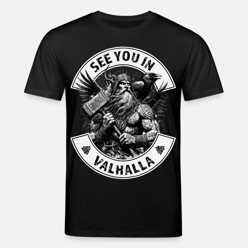 See you in Valhalla - Stanley/Stella Unisex Bio-T-Shirt CREATOR - Schwarz