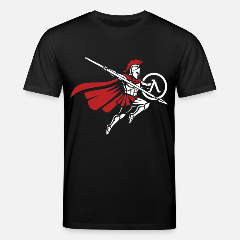 Spartan Spear Jump Maskottchen Spartan Strike - Stanley/Stella Unisex Bio-T-Shirt CREATOR - Schwarz