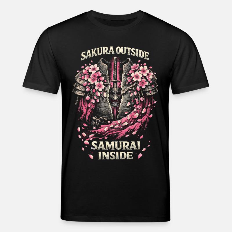 Kirschblüten Sakura Kirschblüte - Stanley/Stella Unisex Bio-T-Shirt CREATOR  - Schwarz