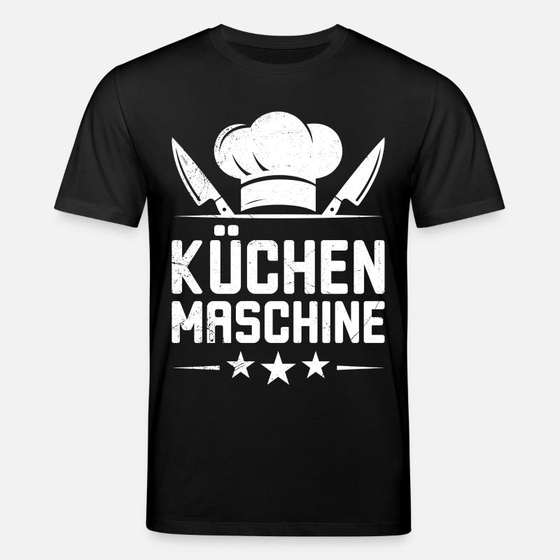 Chef's Clothes KITCHEN MACHINE Fun - Stanley/Stella CREATOR Unisex Organic T-Shirt - black
