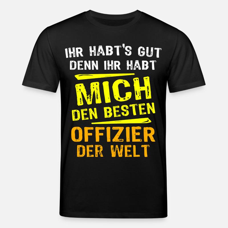 Offizier Geschenk - Stanley/Stella Unisex Bio-T-Shirt CREATOR  - Schwarz