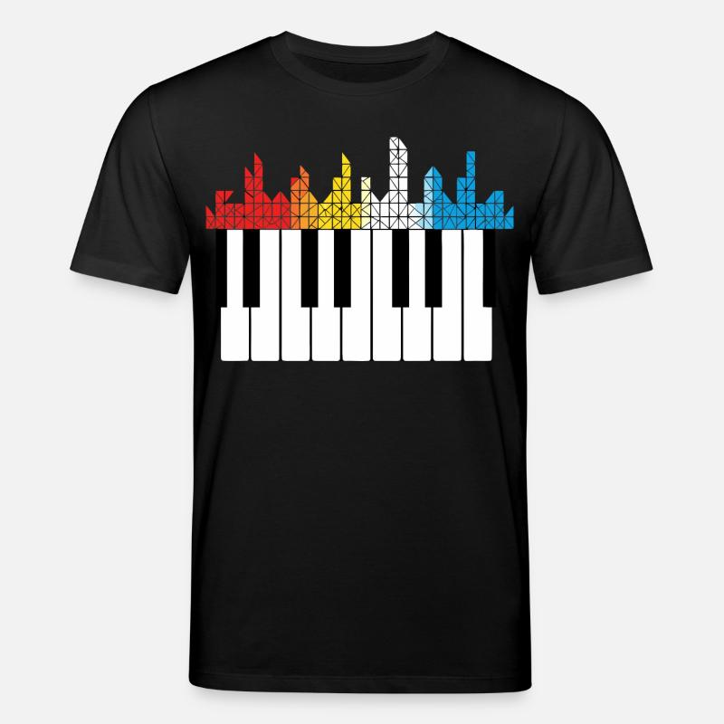 Klavier Piano Musiker Geschenk - Stanley/Stella Unisex Bio-T-Shirt CREATOR - Schwarz