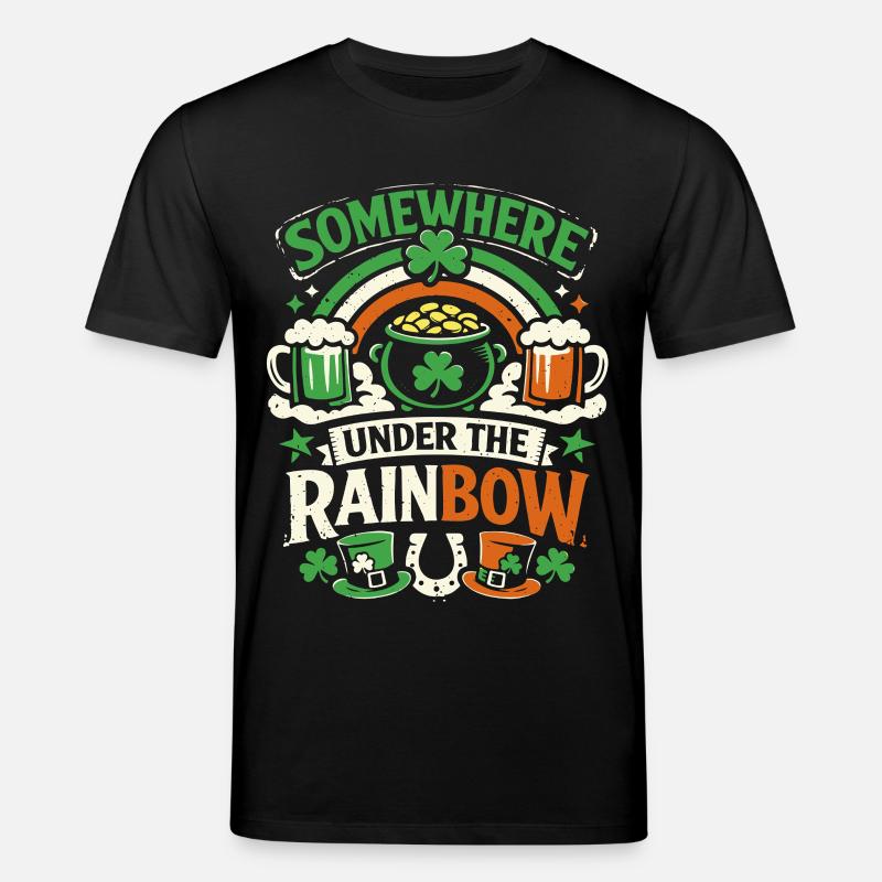 Sous l’arc-en-ciel | La Saint-Patrick - T-shirt bio CREATOR Stanley/Stella Unisexe - noir