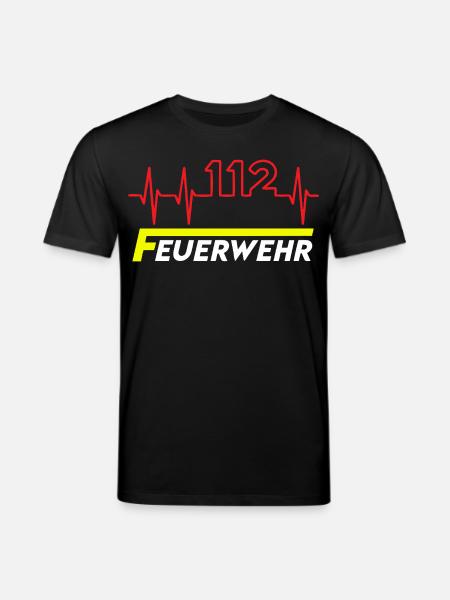 Feuewehr 112 - Stanley/Stella Unisex Bio-T-Shirt CREATOR - Schwarz