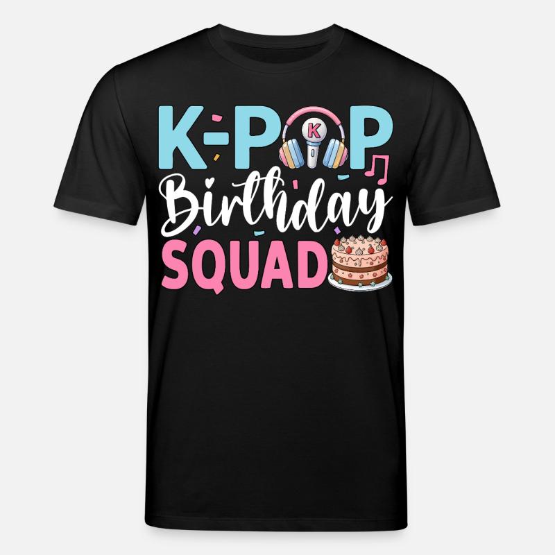 Équipe d’anniversaire K-Pop - T-shirt bio CREATOR Stanley/Stella Unisexe - noir
