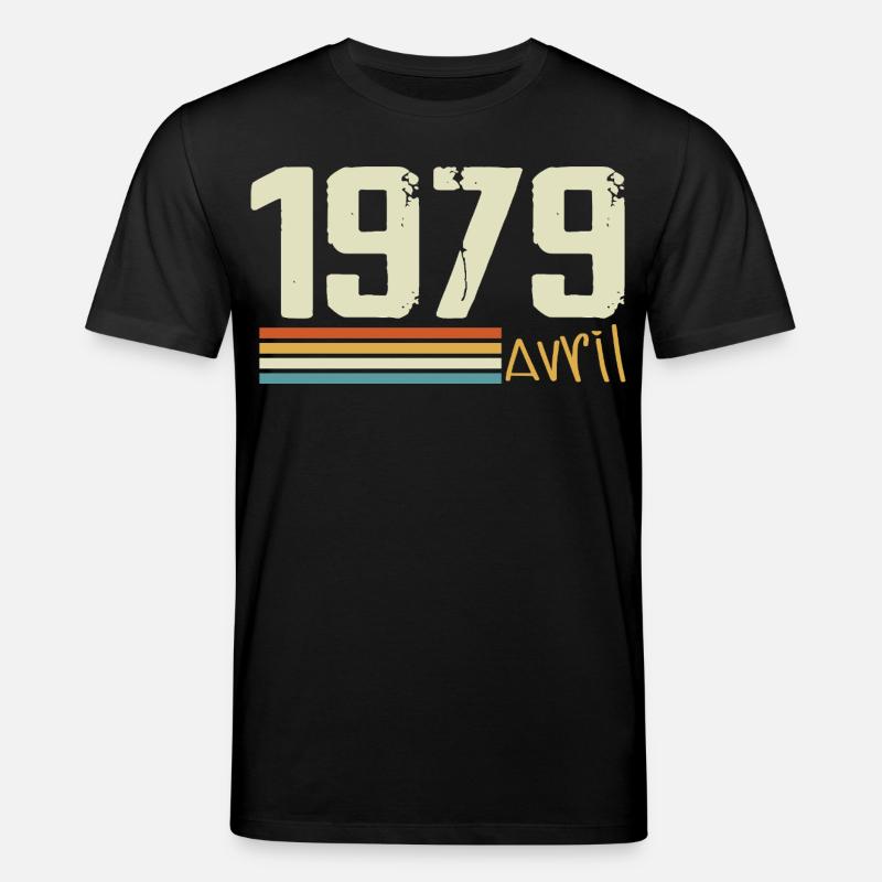 Geboren im April 1979 - Stanley/Stella Unisex Bio-T-Shirt CREATOR  - Schwarz