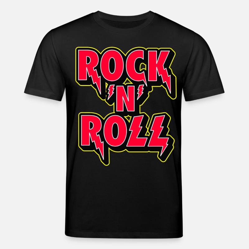 Rock 'n' Roll 3D-Logo - Stanley/Stella Unisex Bio-T-Shirt CREATOR - Schwarz