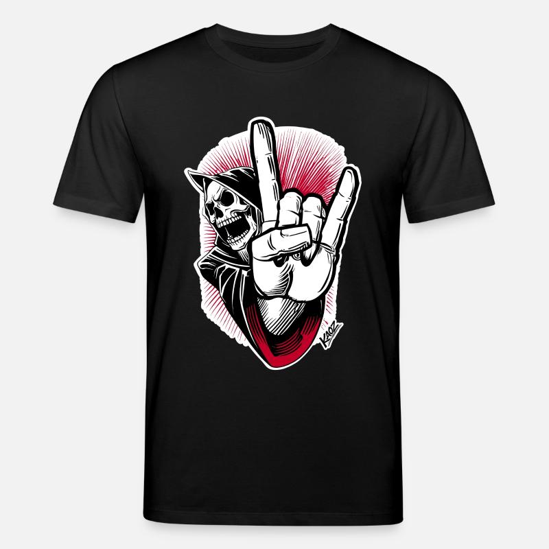 Skelett Rock-Hand Illustration - Stanley/Stella Unisex Bio-T-Shirt CREATOR  - Schwarz