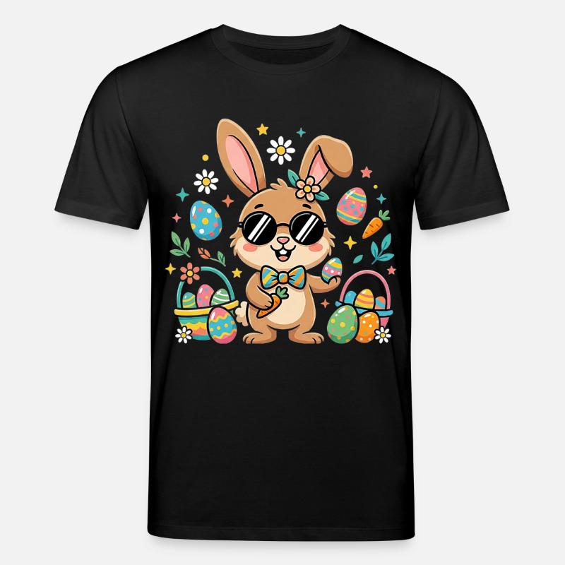 Joyeuses Pâques, Cool Bunny - T-shirt bio CREATOR Stanley/Stella Unisexe - noir