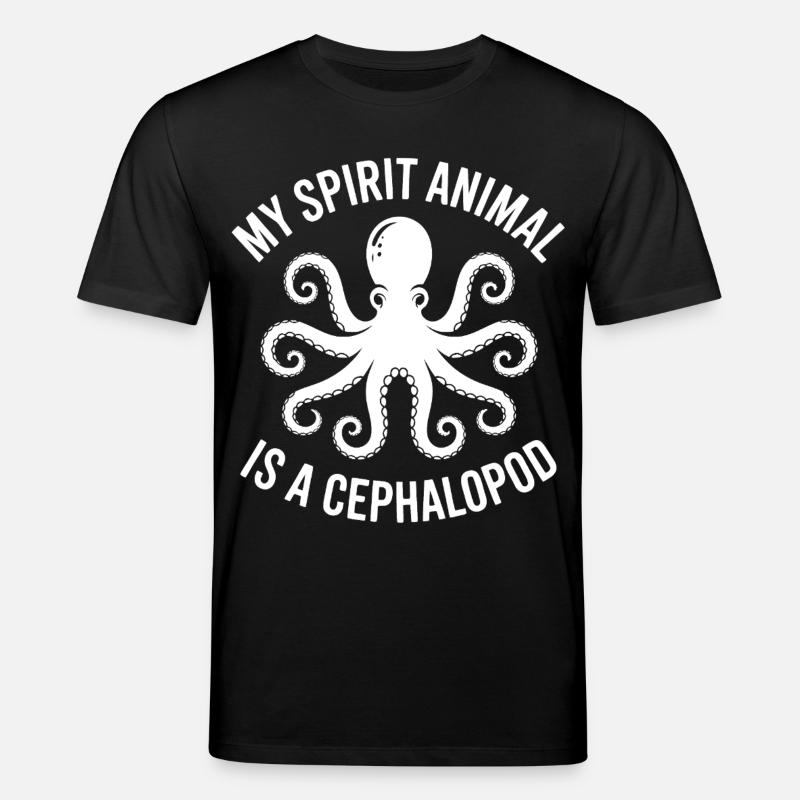 Oktopus Geschenk Idee - Stanley/Stella Unisex Bio-T-Shirt CREATOR - Schwarz