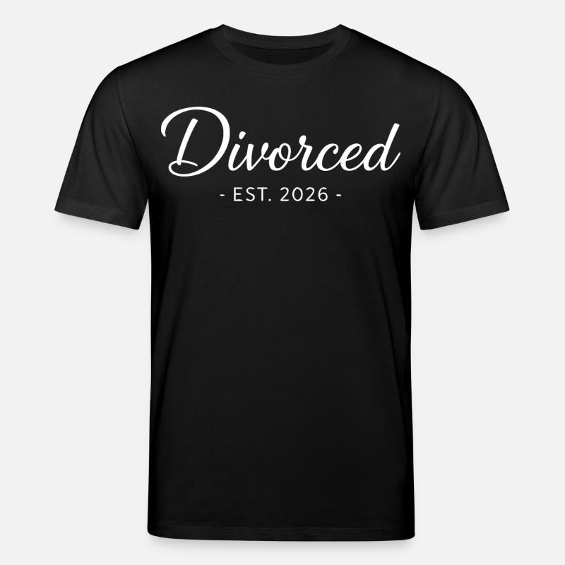 Divorced Est. 2026 Scheidung Party - Stanley/Stella Unisex Bio-T-Shirt CREATOR  - Schwarz