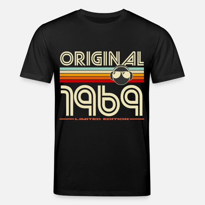Originale Retro-Edition von 1969 - Stanley/Stella Unisex Bio-T-Shirt CREATOR  - Schwarz