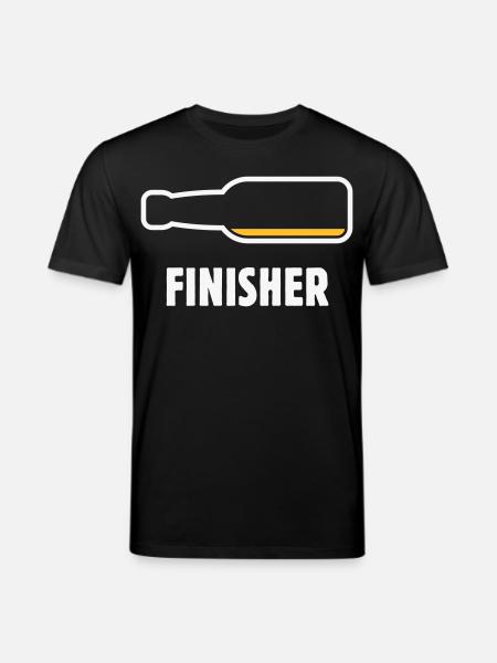 Finisher (Bier / Bierchen / Biertrinker / NEG 2C) - Stanley/Stella Unisex Bio-T-Shirt CREATOR  - Schwarz