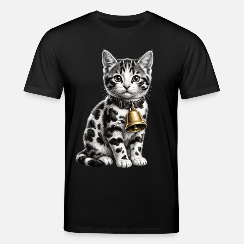 Funny Mixed Cat Cow Pattern - Stanley/Stella CREATOR Unisex Organic T-Shirt - black